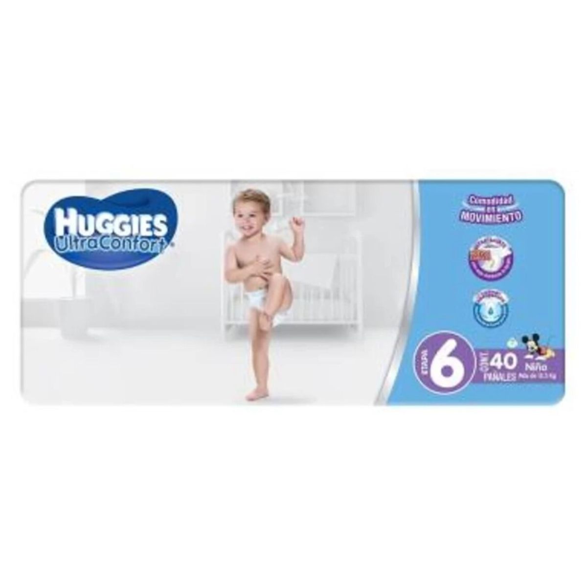 PÑ HUGGIES ULTRACONFORT E6 NIÑO 5/40PZ