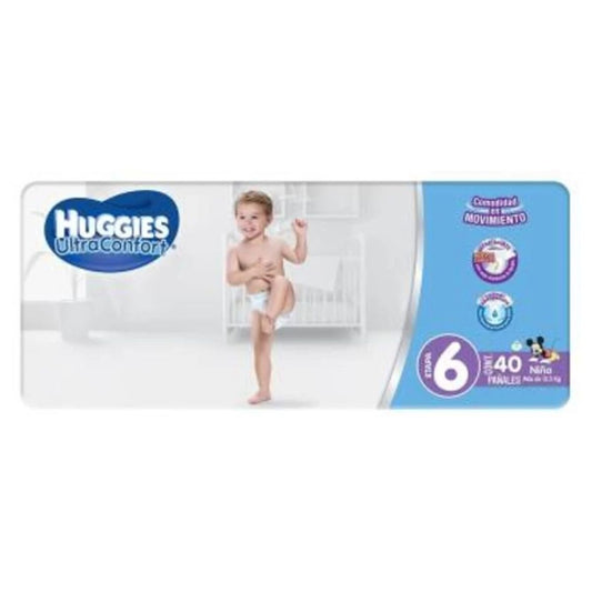 PÑ HUGGIES ULTRACONFORT E6 NIÑO 5/40PZ