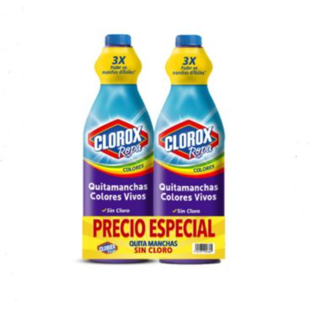 BLANQ CLOROX ROPA COL DUO PACK 7/2/930ML