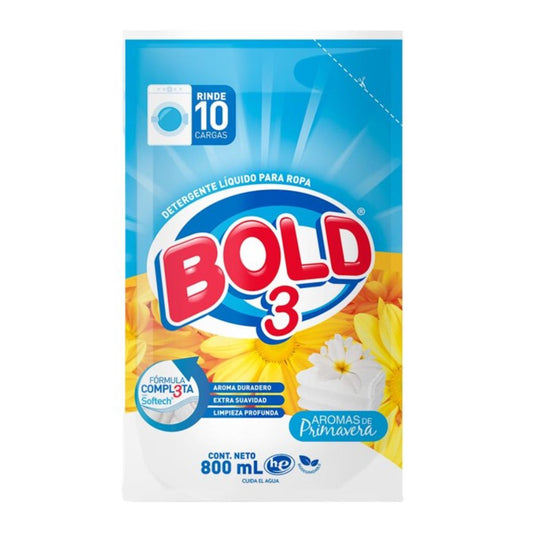 DET LIQ BOLD 3 AROMAS DE PRIMAV 12/800ML