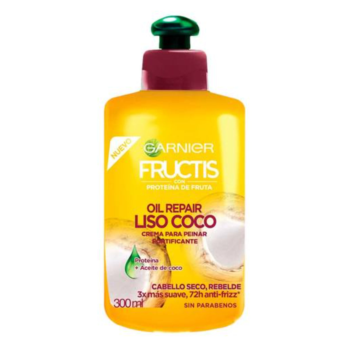 EST CREMA P/P FRUCTIS LISO COCO 12/300ML