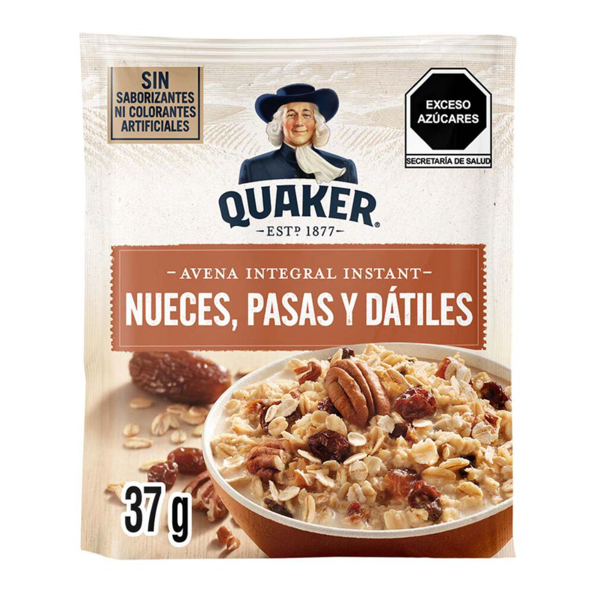 CER AVENA QUAKER NUECES C/PASAS50/37GR