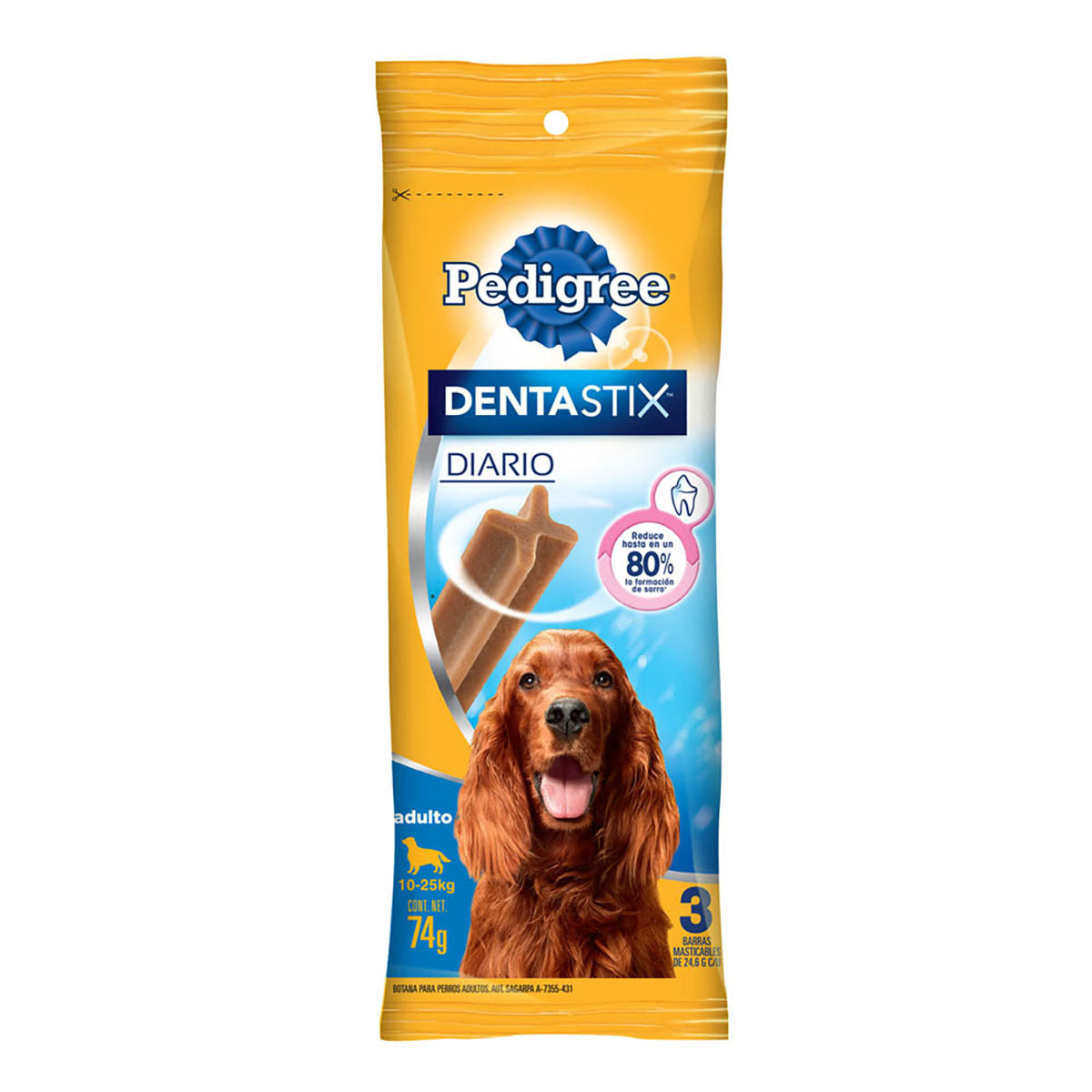 MASC PEDIGREE PANC DENTASTIX 12/74GR