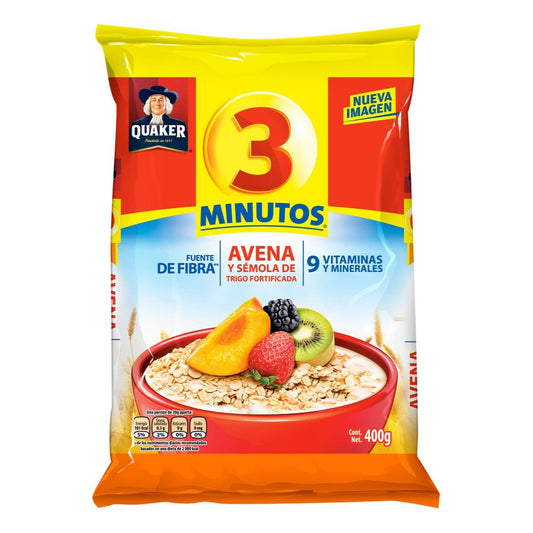 CER AVENA 3 MINUTOS BOLSA 36/380GR