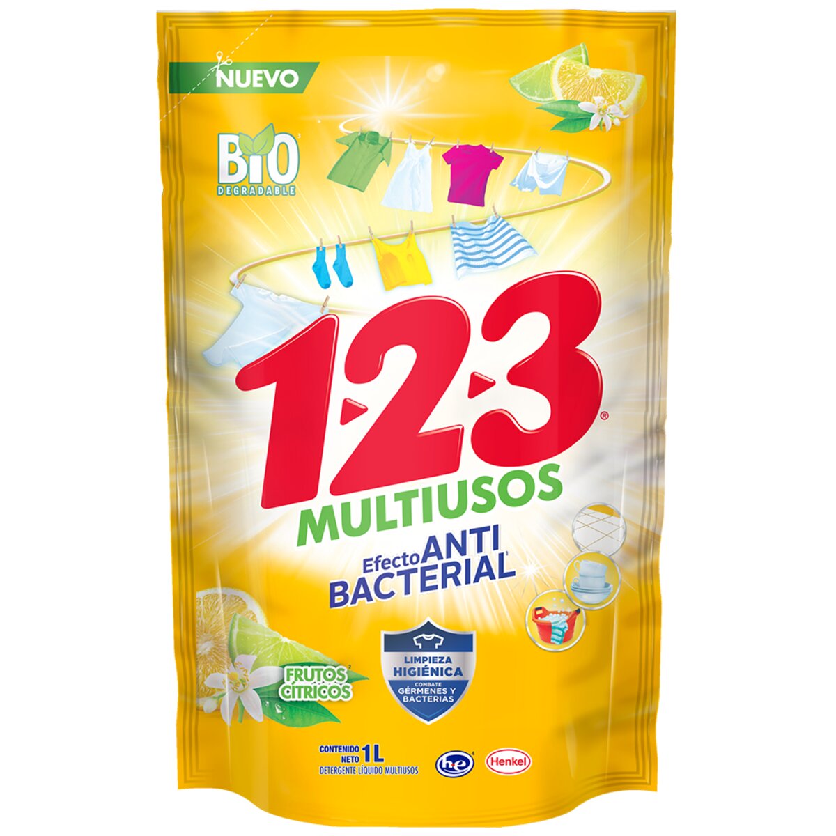 DET LIQ 1-2-3 MULTIUSOS ANTIBACT7/LT