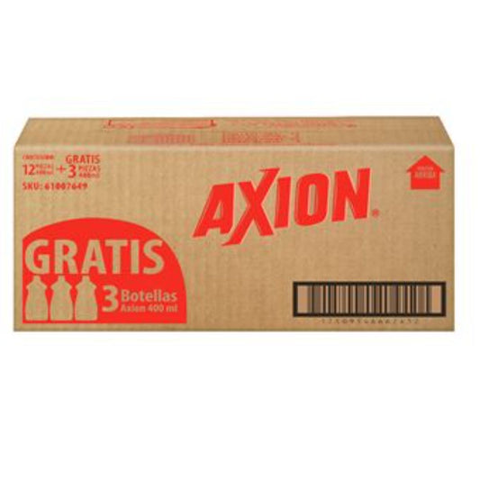 LT LIQ AXION LIMON+3PZ GRATIS 12/400ML