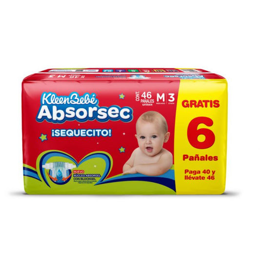 PÑ ABSORSEC MEDIANO+6PÑ GRATIS4/40PZ