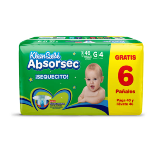 PÑ ABSORSEC GRANDE+6PÑ GRATIS 4/40PZ