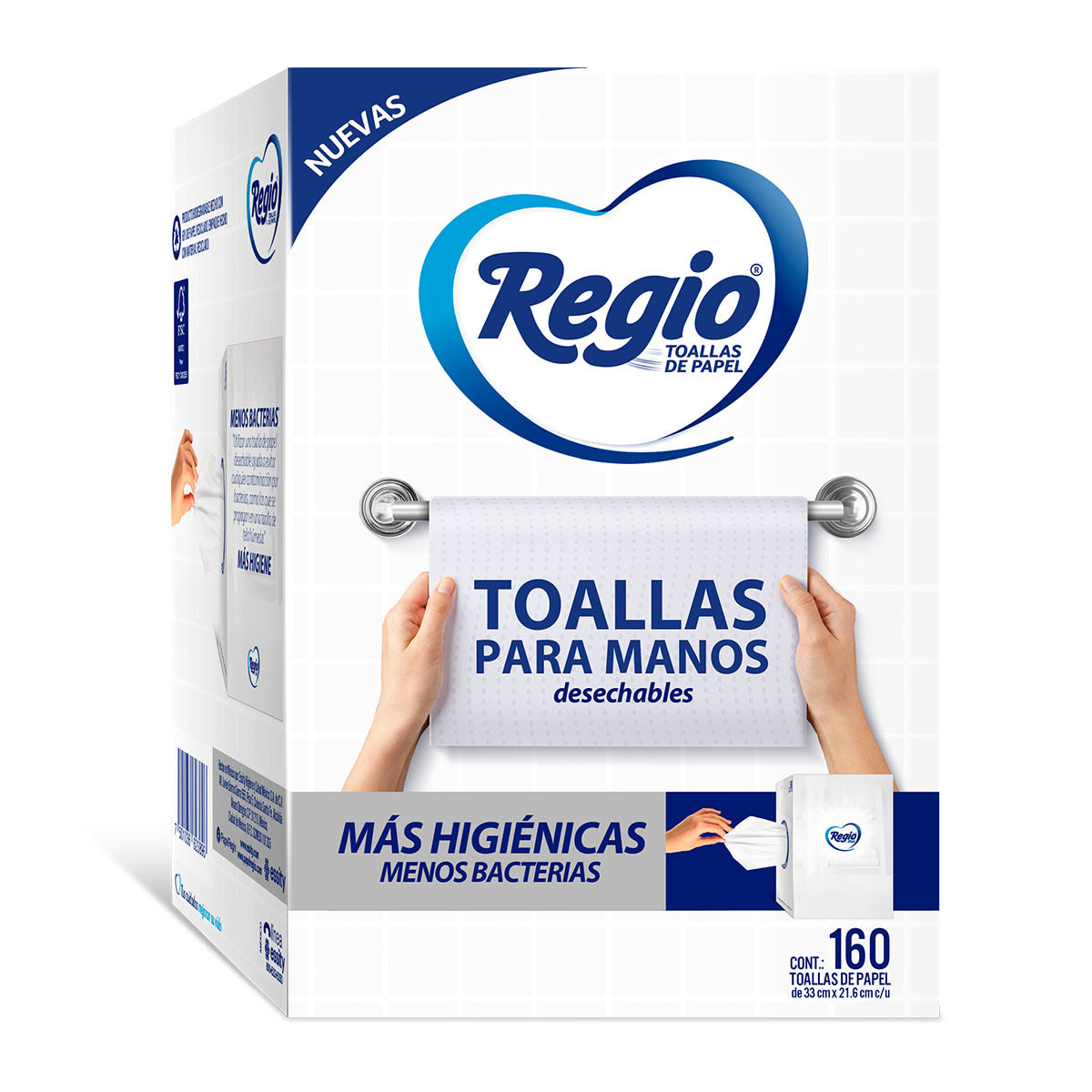 PÑL REGIO DESECHABLES P/MANOS 12/160PZ