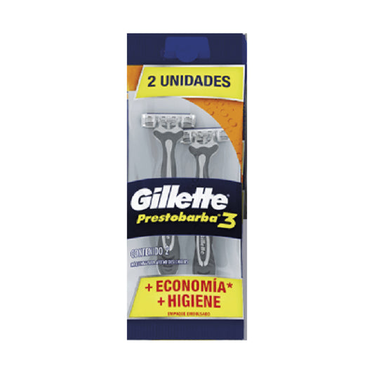 RAS GILLETTE PRESTOBARBA 3 6/2PZ