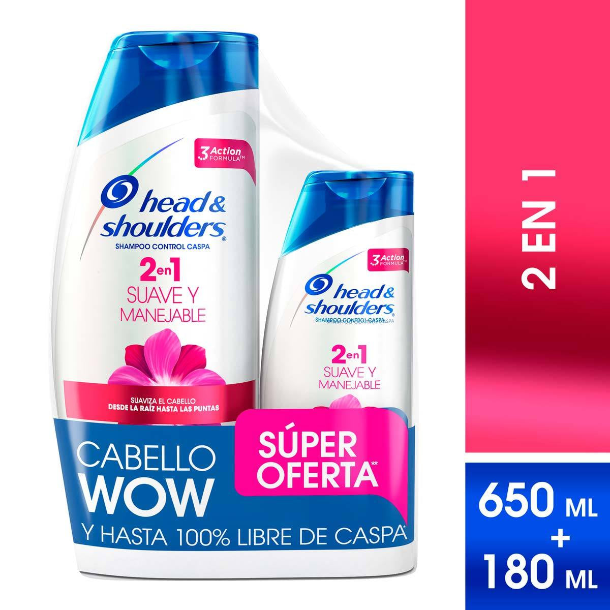 SH H&S SUAVE Y MANEJABLE+180ML10/650ML