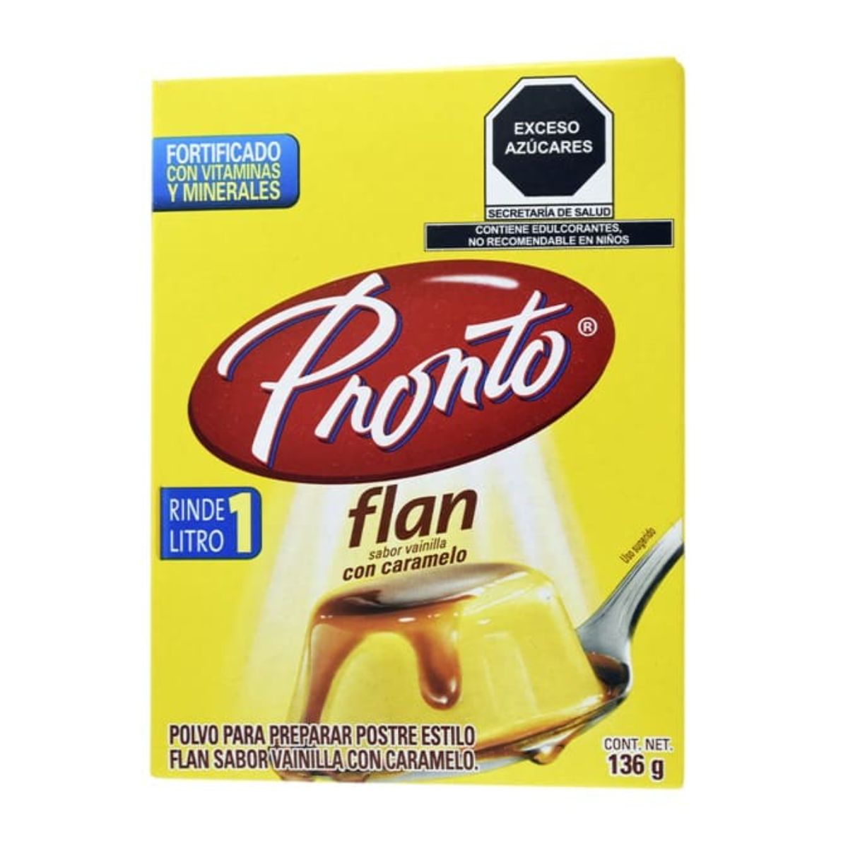 FLAN PRONTO VAINILLA C/CARAMELO 24/136GR