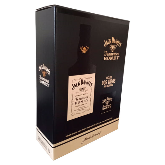 WK JACK DANIELS HONEY+2VASOS VID 6/700ML