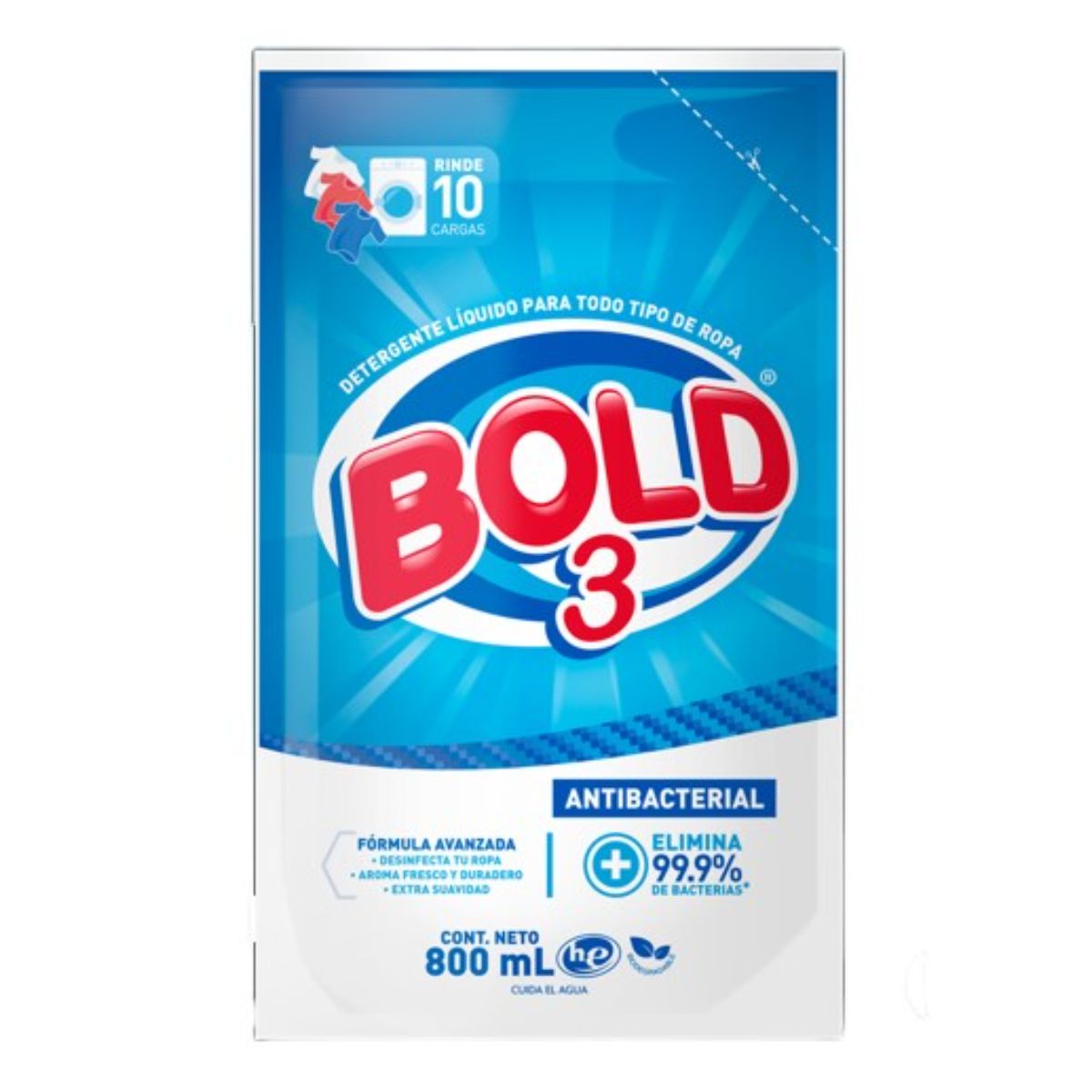 DET LIQ BOLD 3 QUITAMANCHAS   12/800ML