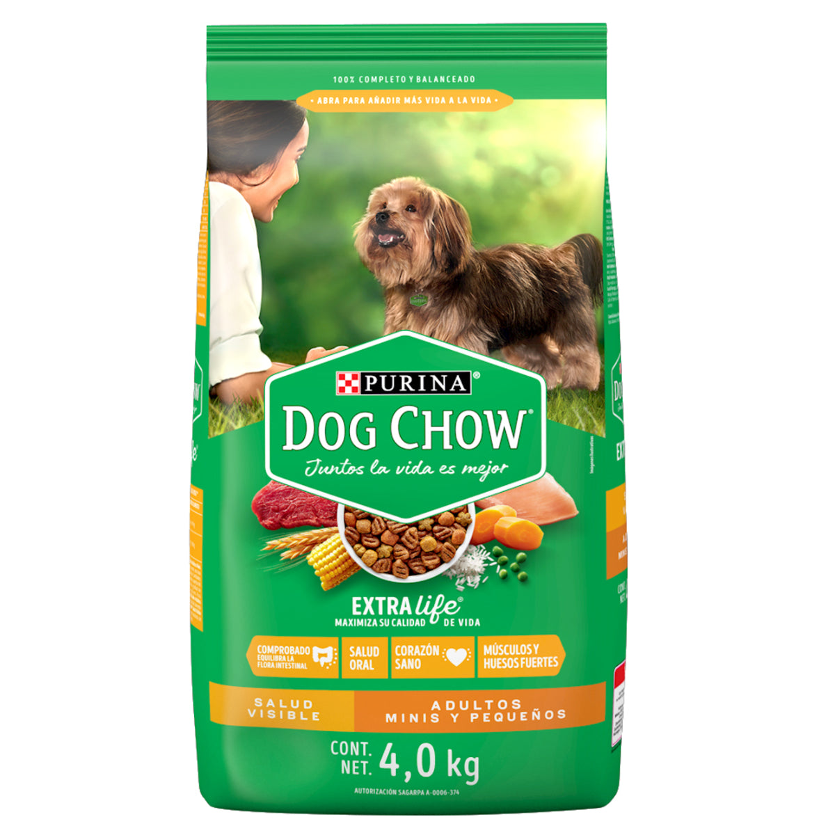 MASC DOG CHOW ADULTO RAZAS MIN/PEQ 4KG