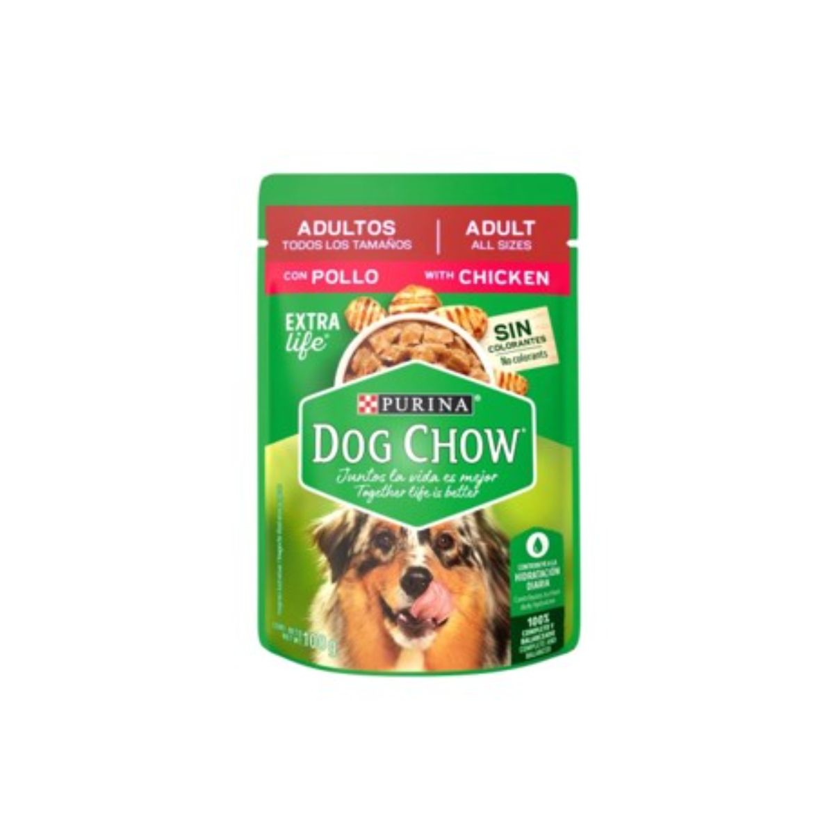 MASC DOG CHOW ADULTO POLLO POUC 12/100GR