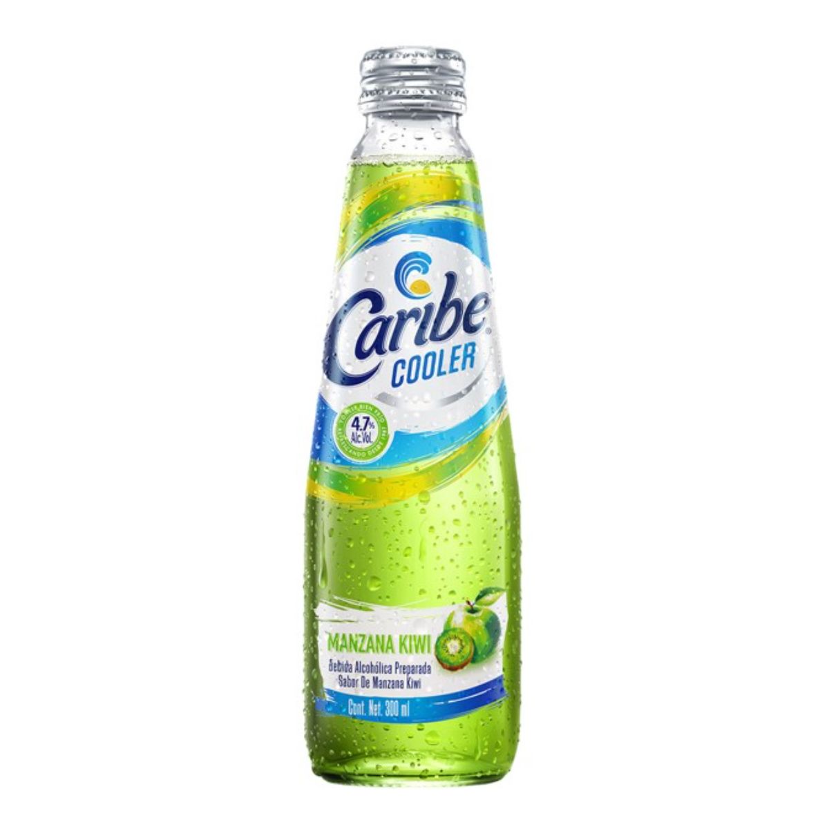 COOL CARIBE COOLER MANZANA KIWI 12/300ML