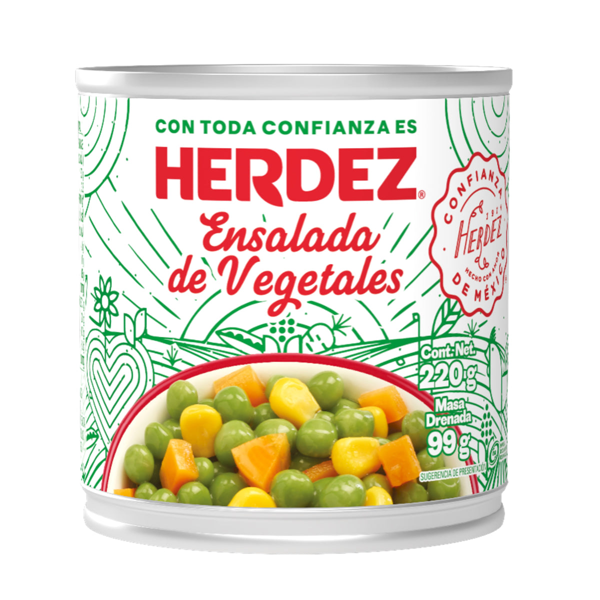 VEG ENS VEGETALES HERDEZ48/220GR