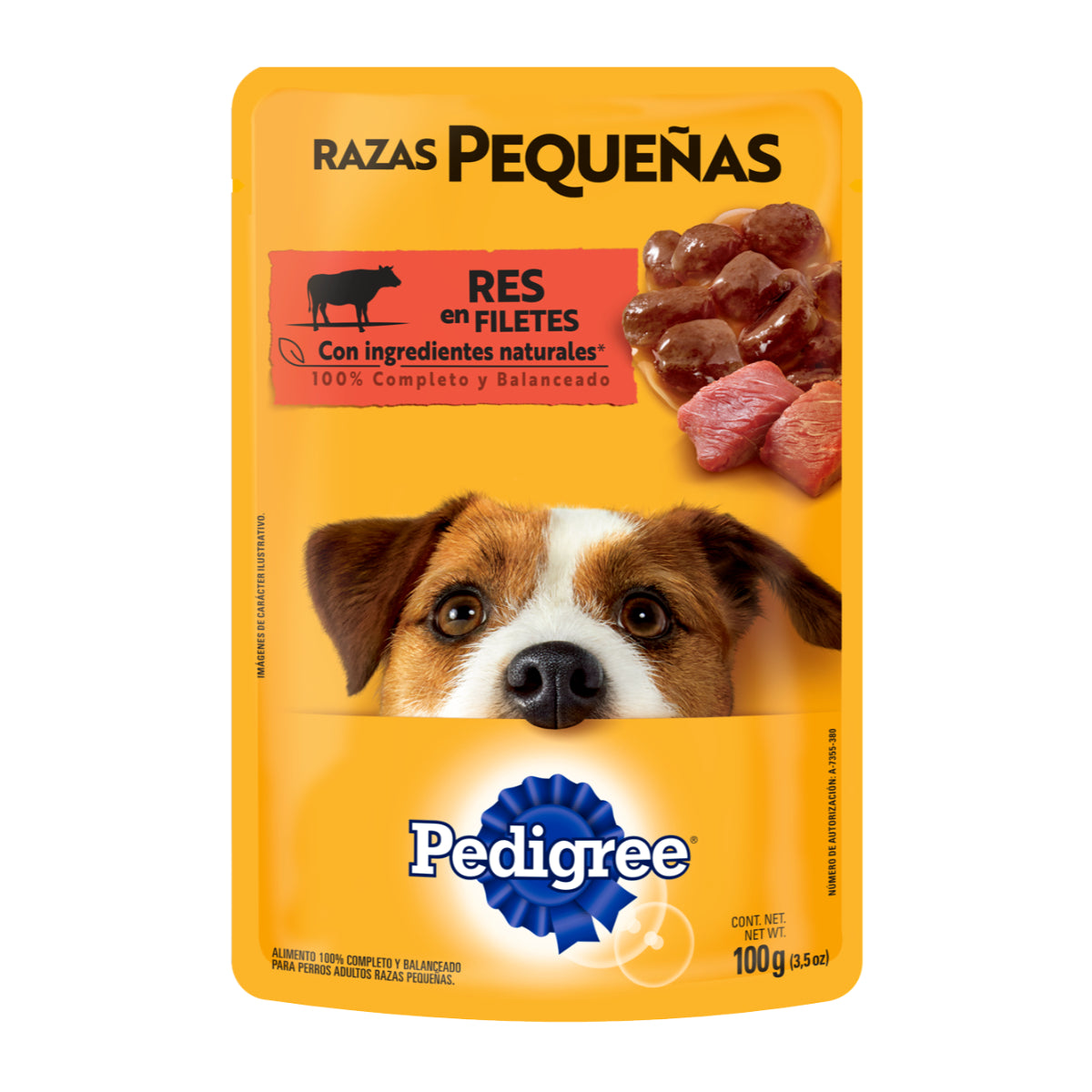 MASC PEDIGREE RAZAS PEQ RES 12/100GR