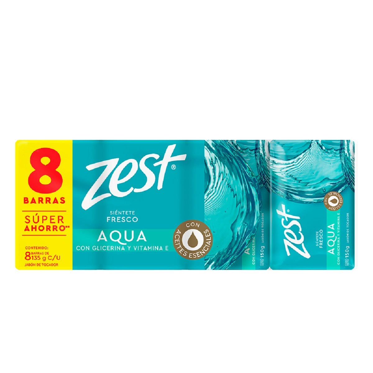 JT ZEST AQUA VITAMINA E 8PACK6/8/135GR