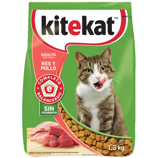 MASC KITEKAT RES/POLLO12/1.3KG