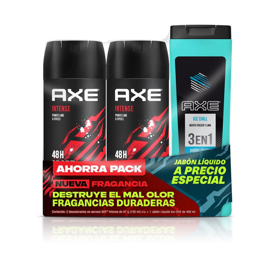 DS AXE AER INTENSE DUO+AXE ICE CHIL 8/PZ