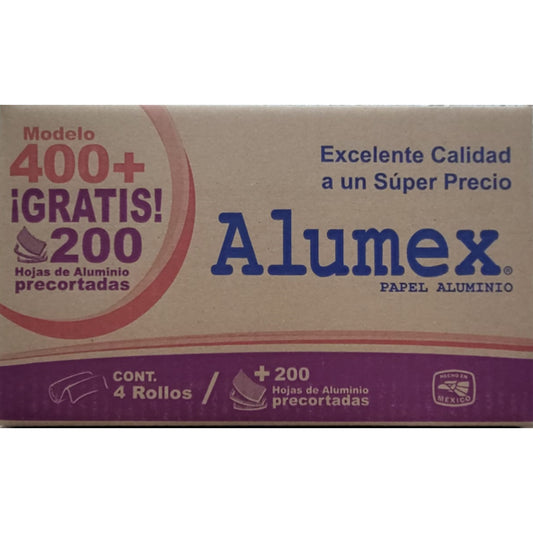 EMP ALUMINIO ALUMEX+PAQ HOJAS PRE 4/400M