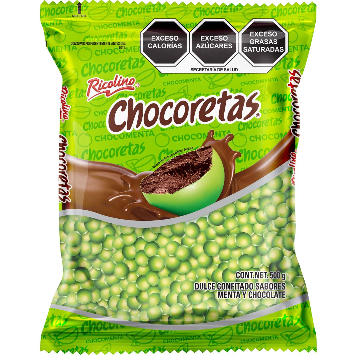 DL CHOC RICOLINO CHOCORETAS500GR