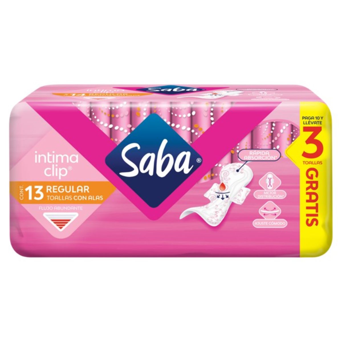 TF SABA INTIMA CLIP C/A+3PZ GRAT 14/10PZ