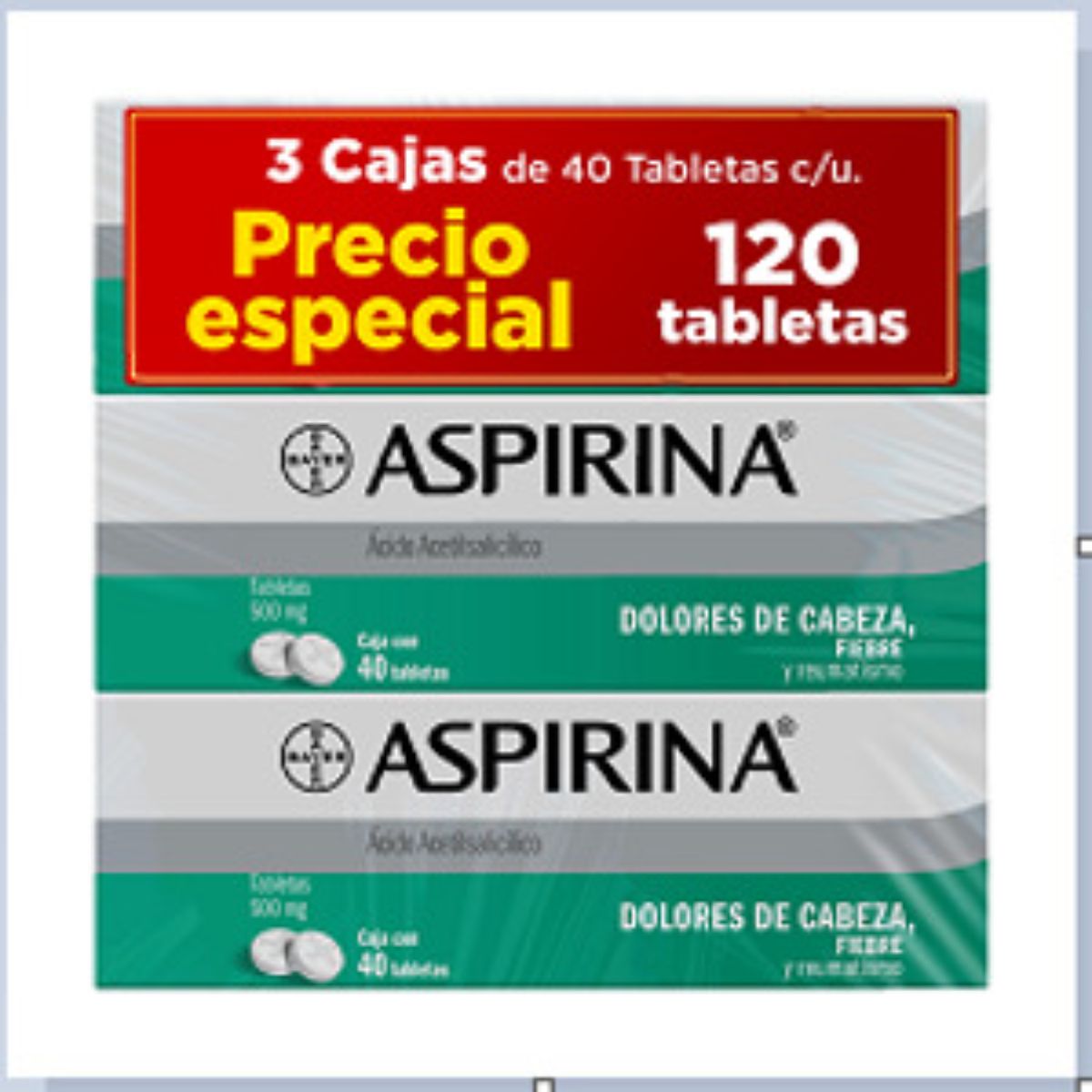 FAR MED ASPIRINA 500MG 3PACK 3/40TAB