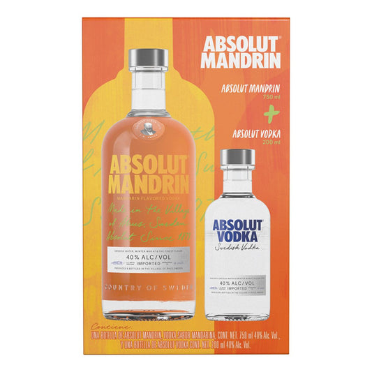 VODKA ABSOLUT MANDR+ABSO 200ML12/750ML