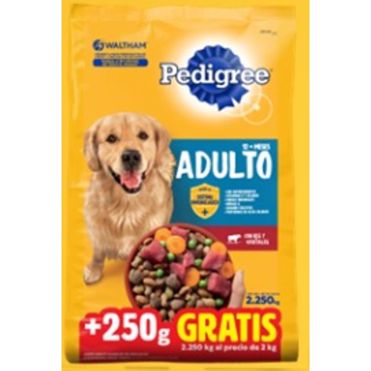 MASC PEDIGREE ADTO CAR/VEG+250GR 2KG