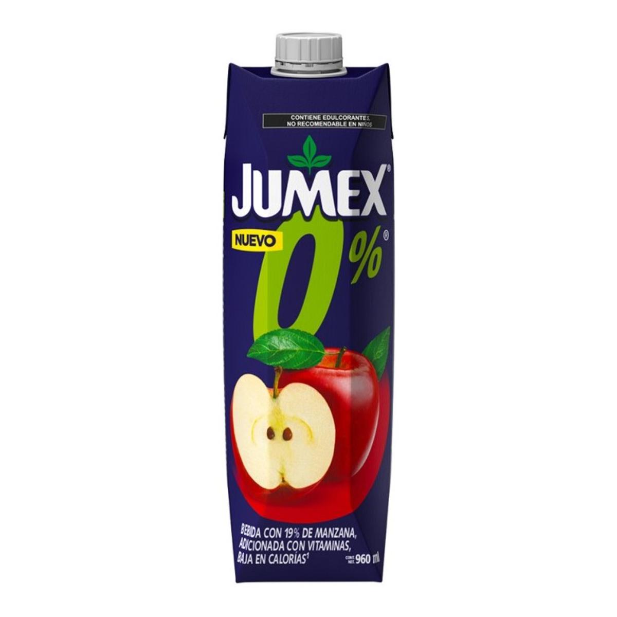 JUG JUMEX 0% MANZANA PRISMA 12/960ML