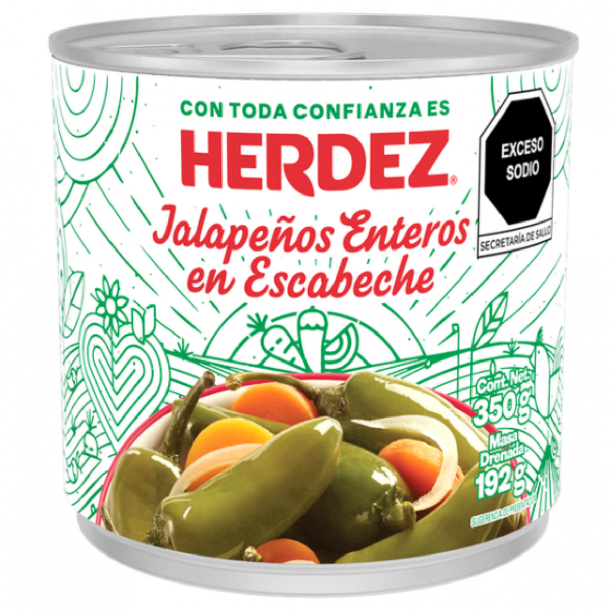 CH HERDEZ ENTEROS ESCABECHE 12/350GR