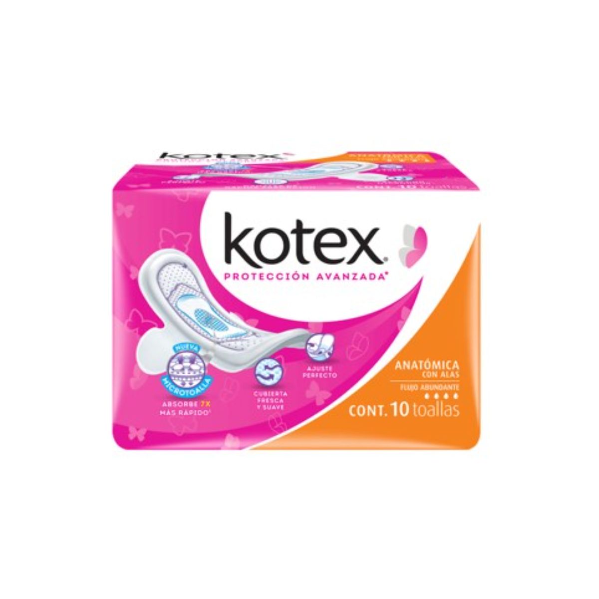 TF KOTEX ANATOMICA C/A 10/10PZ