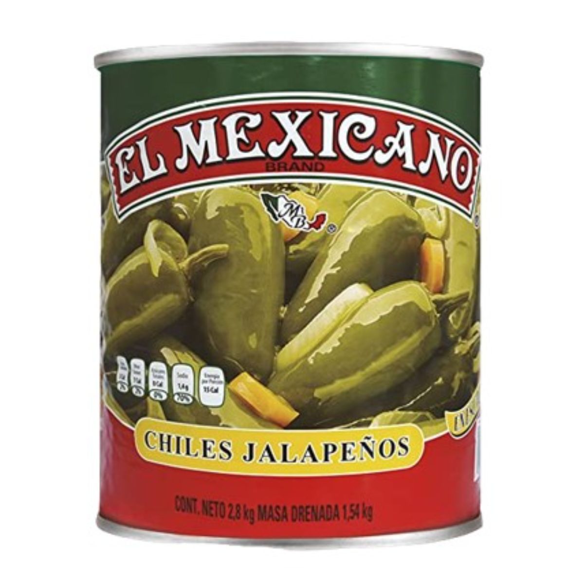 CH EL MEXICANO JALAPEÑO6/2.8KG