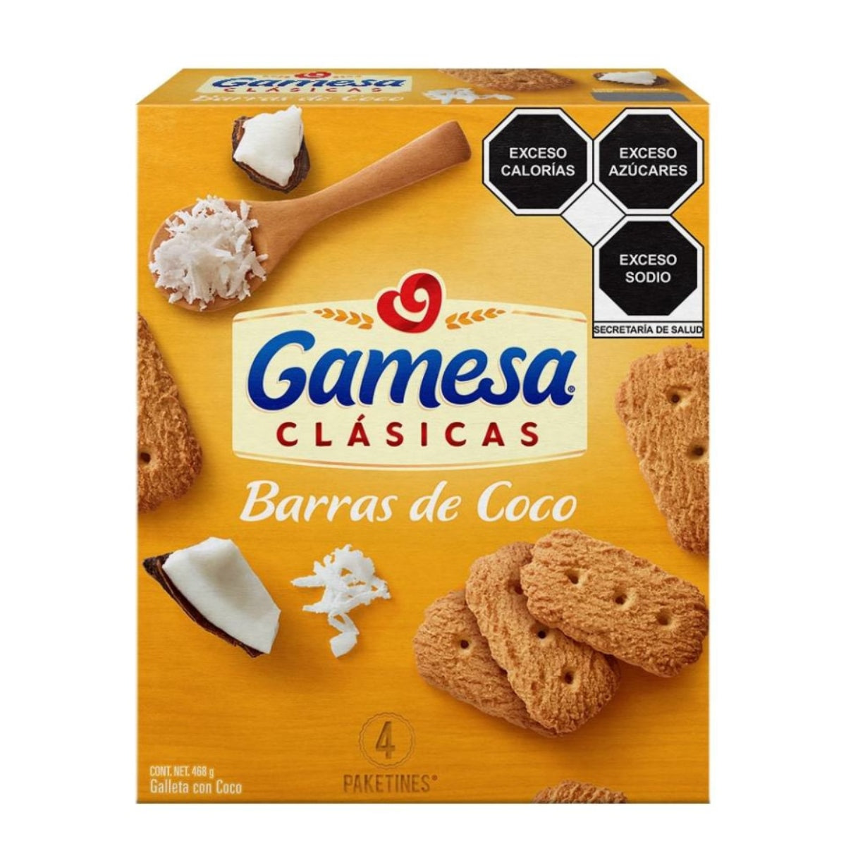 GALL GAMESA BARRAS DE COCO12/117GR