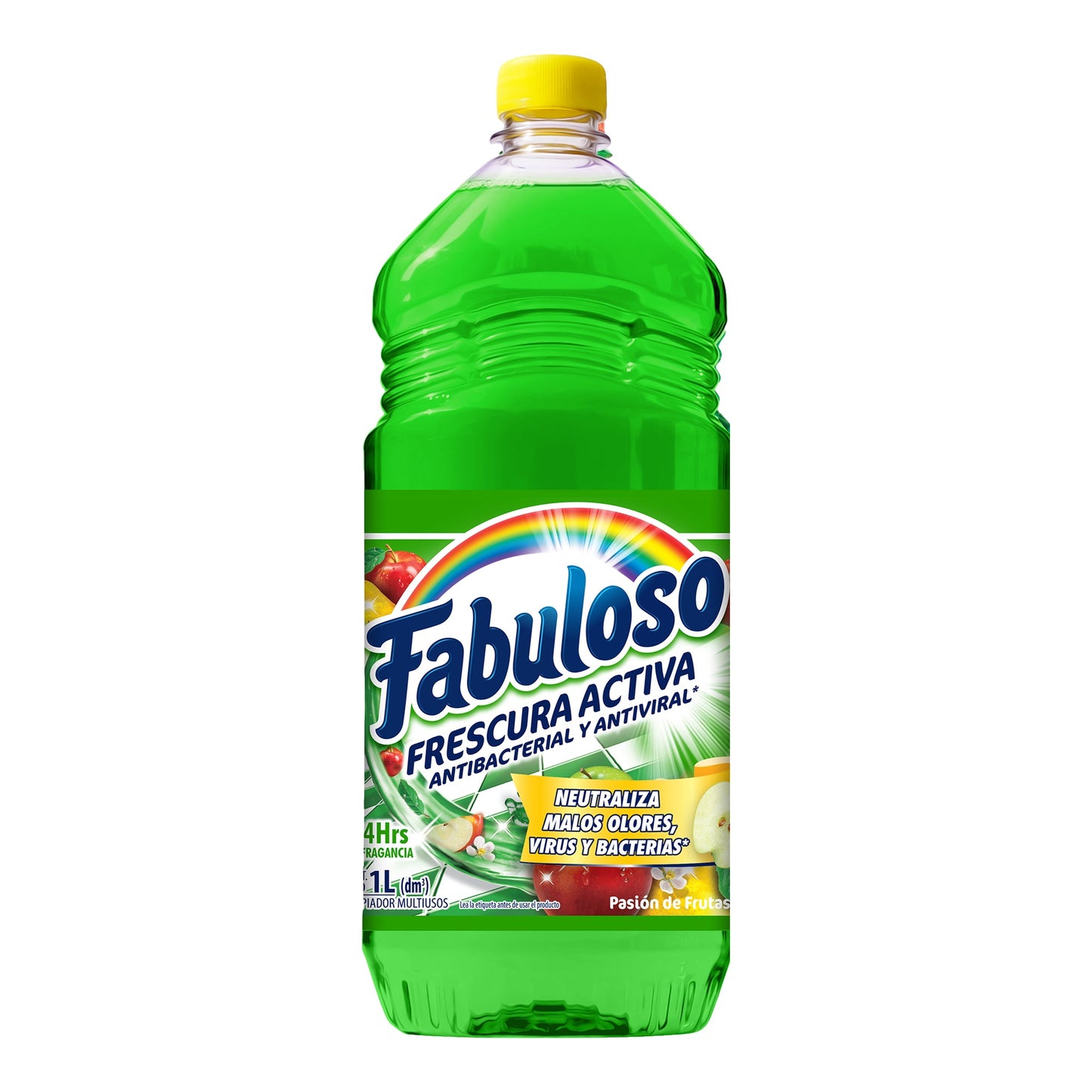 Limpiador Líquido Multiusos Fabuloso Frescura Activa Antibacterial Pasión de Frutas de 1 l