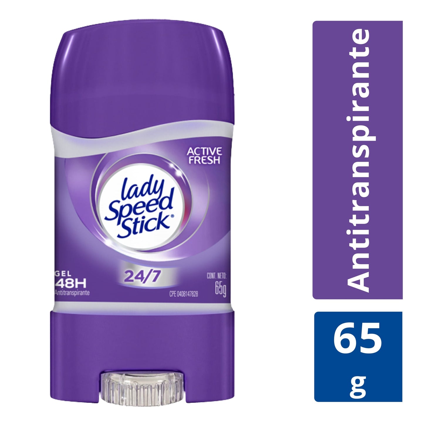 Antitranspirante Lady Speed Stick 24/7 Active Fresh en Gel 65 g