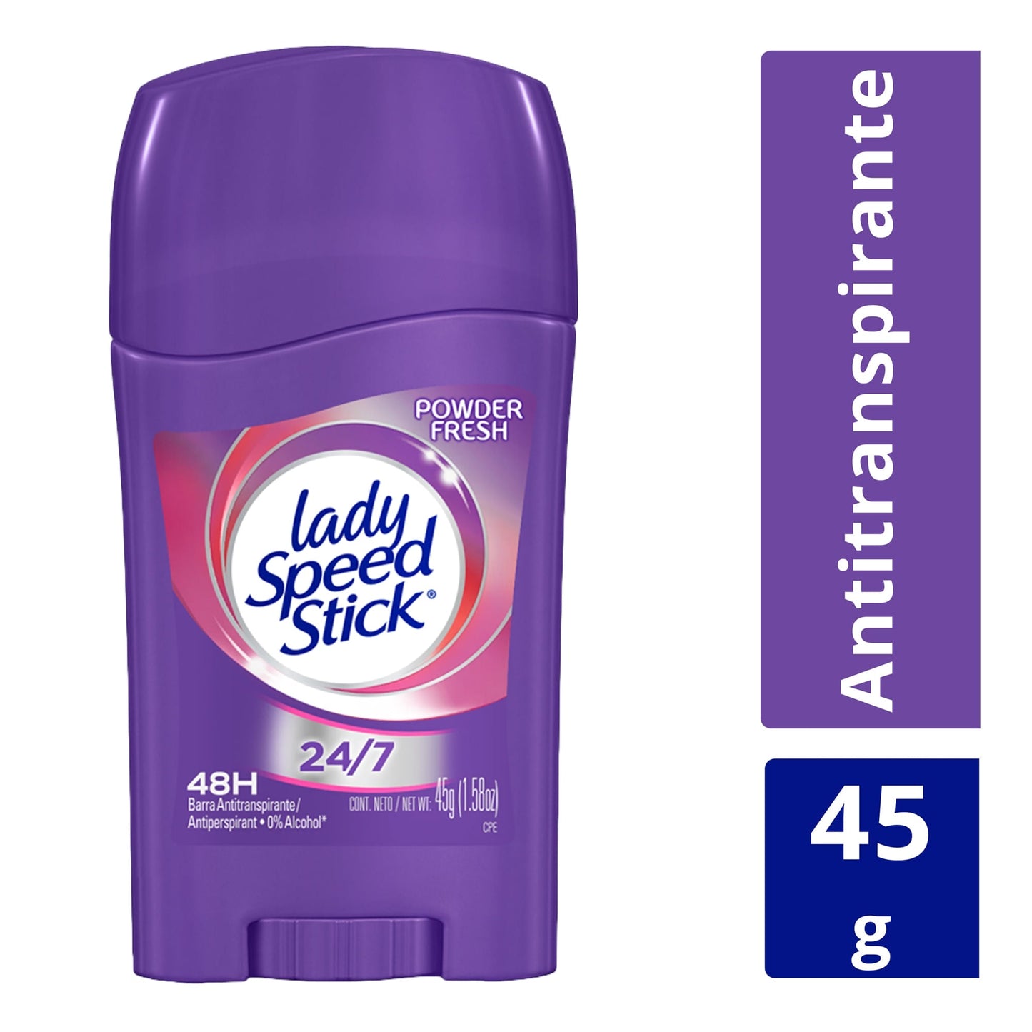 Antitranspirante Lady Speed Stick 24/7 Powder Fresh 45 g