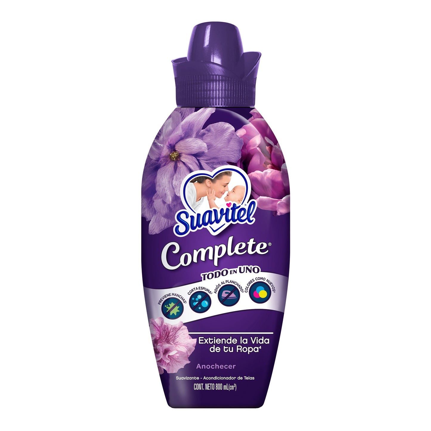 Suavizante de Telas Suavitel Complete Anochecer de 800 ml