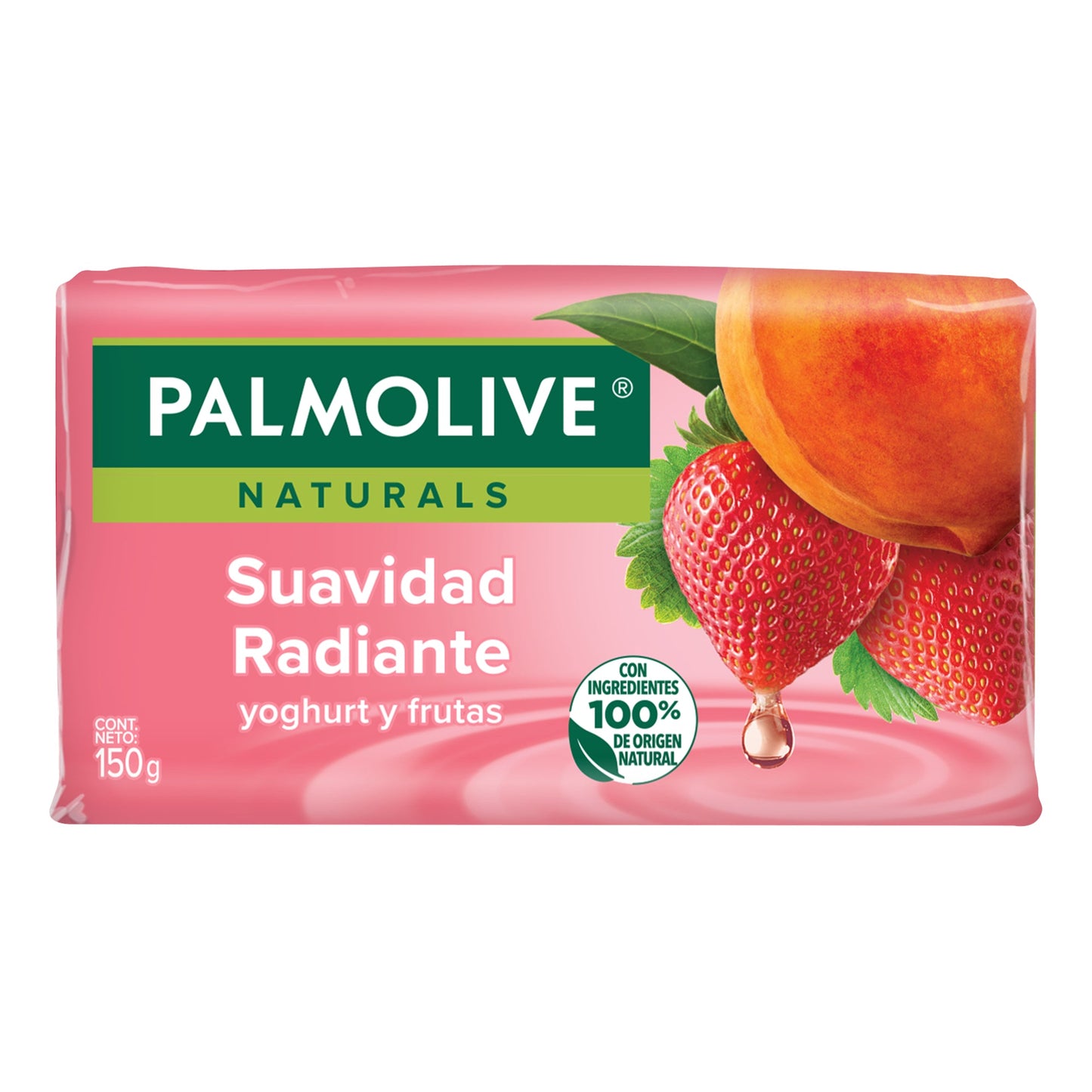 Jabón de Tocador Palmolive Naturals Yoghurt y Frutas en Barra de 150 g