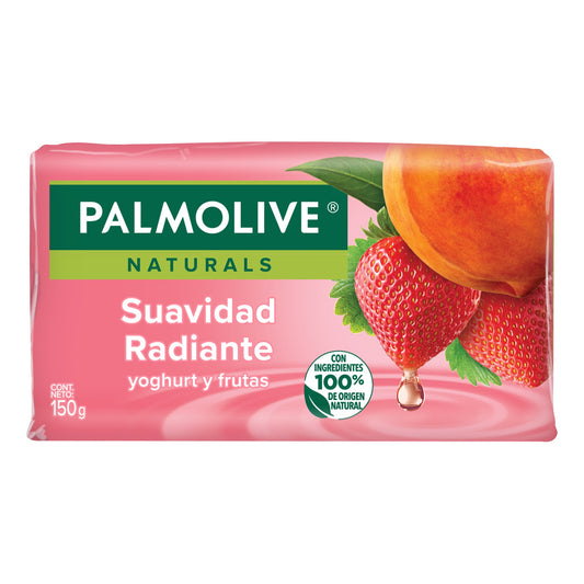 Jabón de Tocador Palmolive Naturals Yoghurt y Frutas en Barra de 150 g