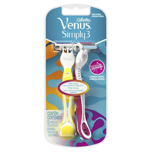 RAS GILLETTE SIMPLY VENUS 3 PINK12/2PZ